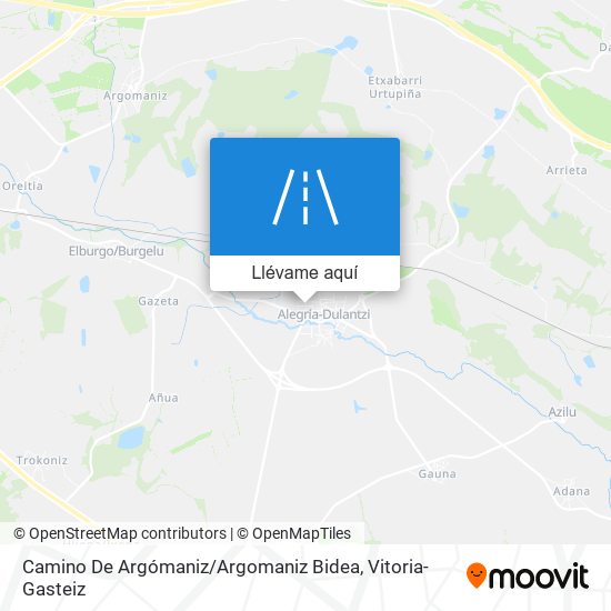 Mapa Camino De Argómaniz / Argomaniz Bidea