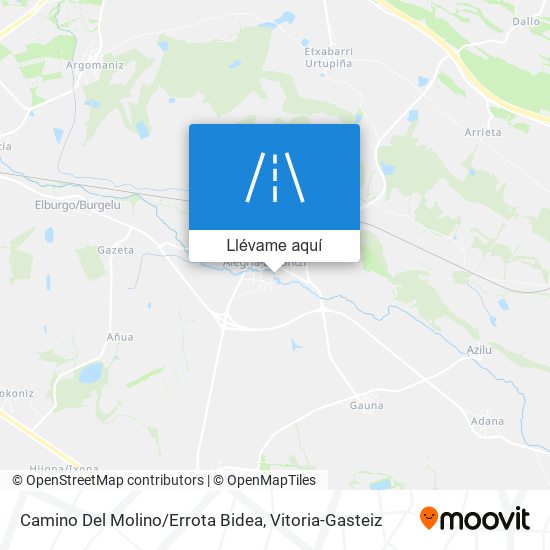 Mapa Camino Del Molino/Errota Bidea