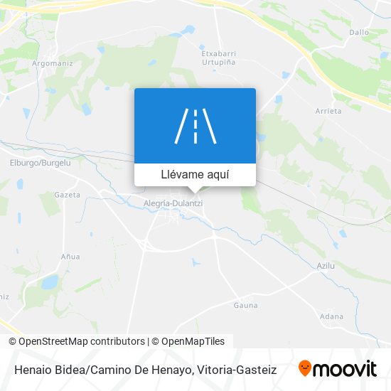 Mapa Henaio Bidea/Camino De Henayo