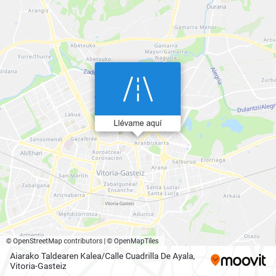 Mapa Aiarako Taldearen Kalea / Calle Cuadrilla De Ayala