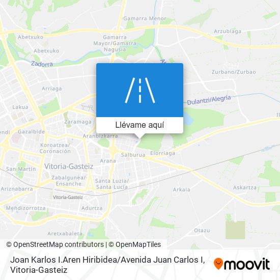 Mapa Joan Karlos I.Aren Hiribidea / Avenida Juan Carlos I