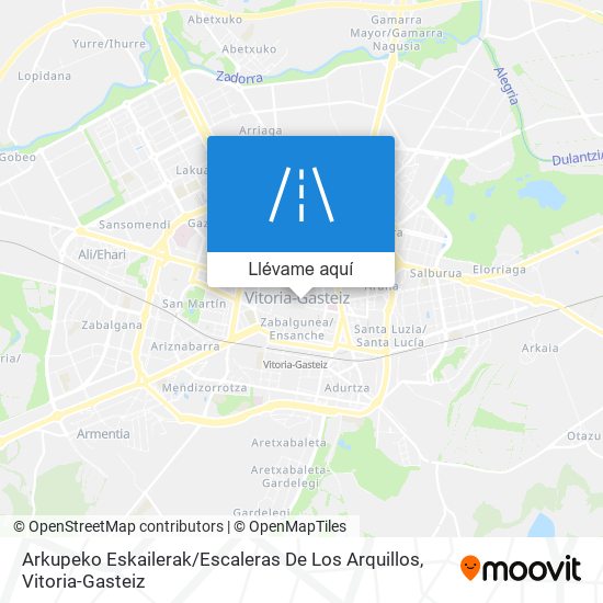 Mapa Arkupeko Eskailerak / Escaleras De Los Arquillos