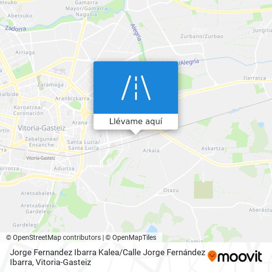 Mapa Jorge Fernandez Ibarra Kalea / Calle Jorge Fernández Ibarra