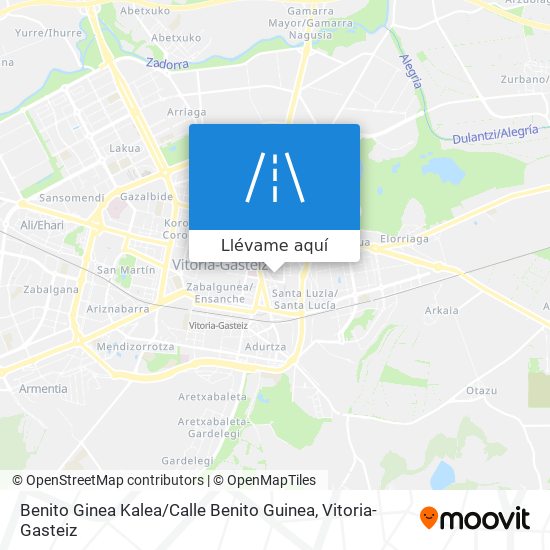 Mapa Benito Ginea Kalea / Calle Benito Guinea