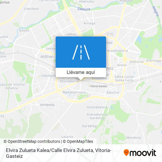 Mapa Elvira Zulueta Kalea / Calle Elvira Zulueta