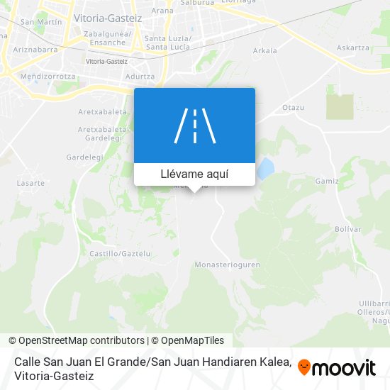 Mapa Calle San Juan El Grande / San Juan Handiaren Kalea