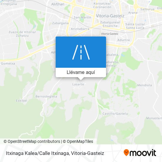 Mapa Itxinaga Kalea/Calle Itxinaga
