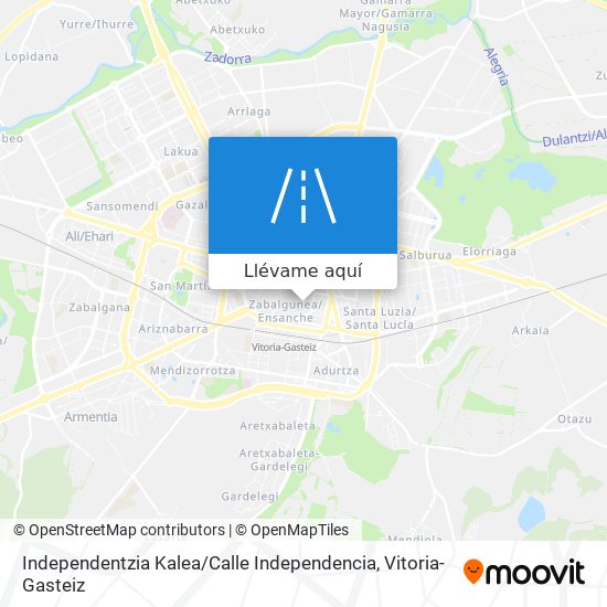 Mapa Independentzia Kalea / Calle Independencia
