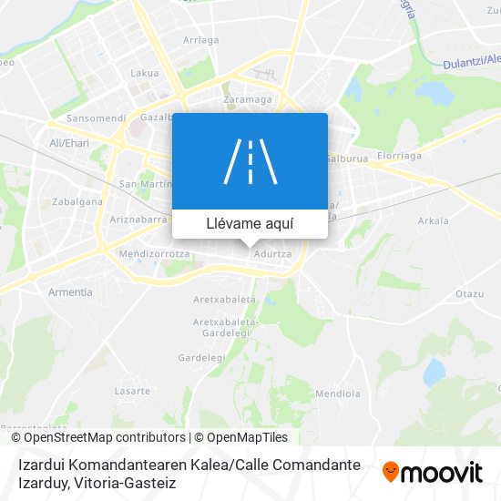 Mapa Izardui Komandantearen Kalea / Calle Comandante Izarduy