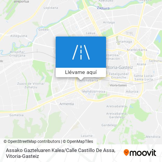 Mapa Assako Gazteluaren Kalea / Calle Castillo De Assa
