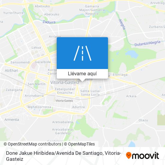 Mapa Done Jakue Hiribidea / Avenida De Santiago