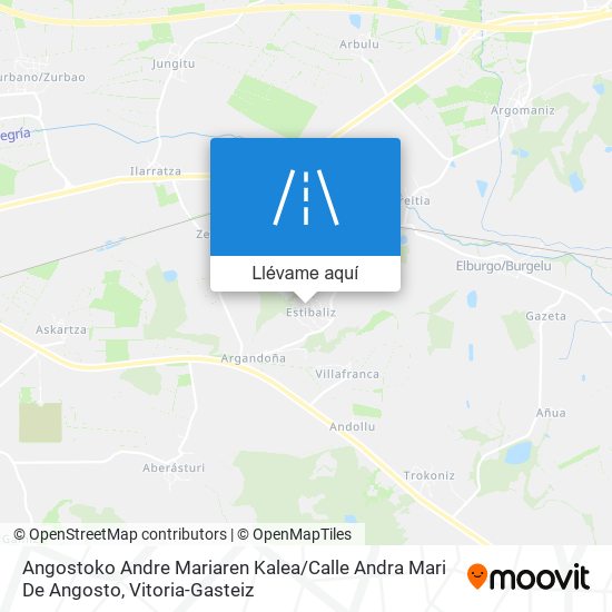 Mapa Angostoko Andre Mariaren Kalea / Calle Andra Mari De Angosto