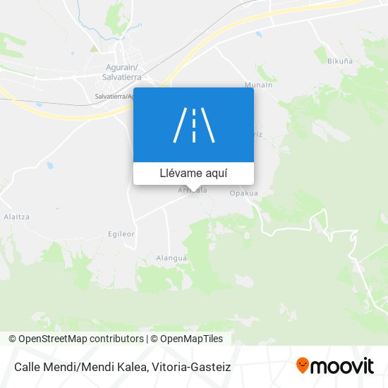 Mapa Calle Mendi/Mendi Kalea