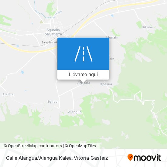 Mapa Calle Alangua/Alangua Kalea