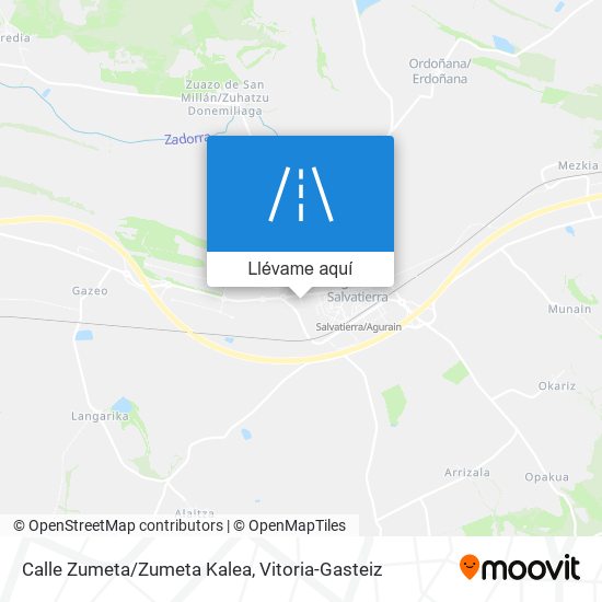 Mapa Calle Zumeta/Zumeta Kalea