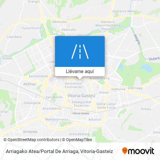 Mapa Arriagako Atea / Portal De Arriaga