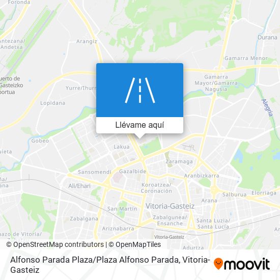 Mapa Alfonso Parada Plaza / Plaza Alfonso Parada