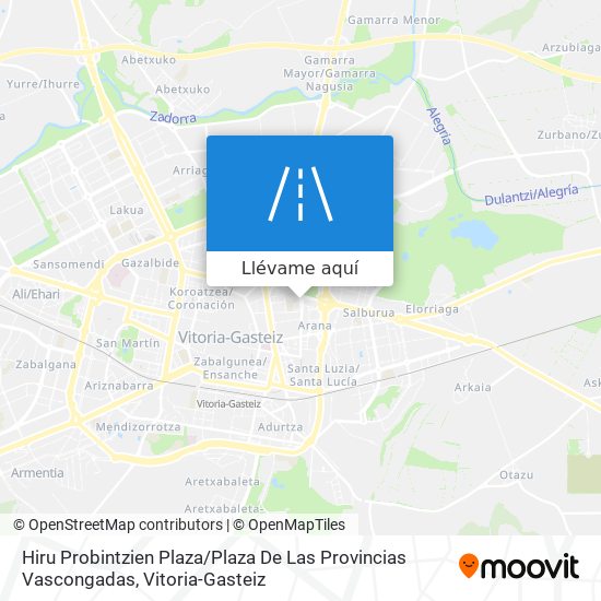 Mapa Hiru Probintzien Plaza / Plaza De Las Provincias Vascongadas