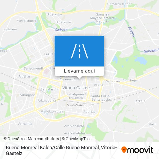 Mapa Bueno Monreal Kalea / Calle Bueno Monreal