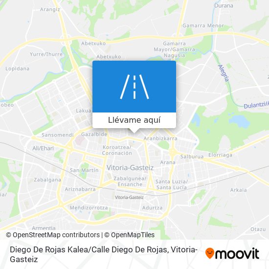 Mapa Diego De Rojas Kalea / Calle Diego De Rojas