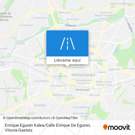 Mapa Enrique Eguren Kalea / Calle Enrique De Eguren