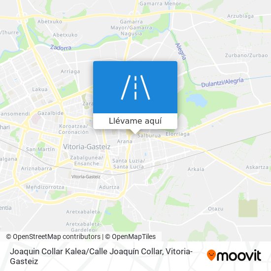Mapa Joaquin Collar Kalea / Calle Joaquín Collar