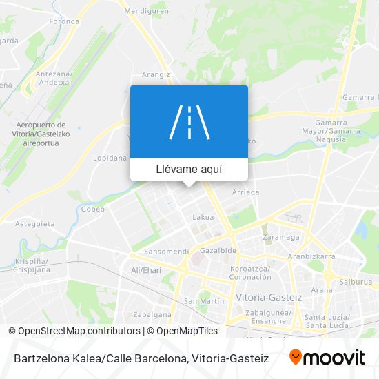 Mapa Bartzelona Kalea / Calle Barcelona