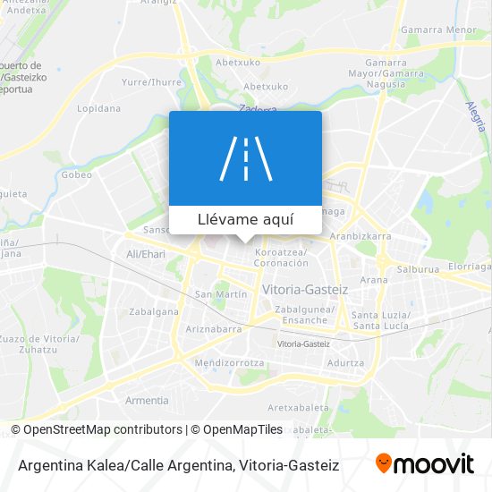 Mapa Argentina Kalea / Calle Argentina