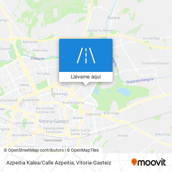 Mapa Azpeitia Kalea/Calle Azpeitia