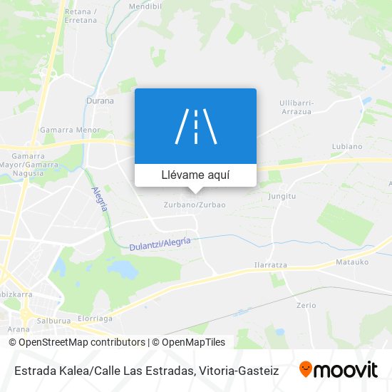 Mapa Estrada Kalea / Calle Las Estradas