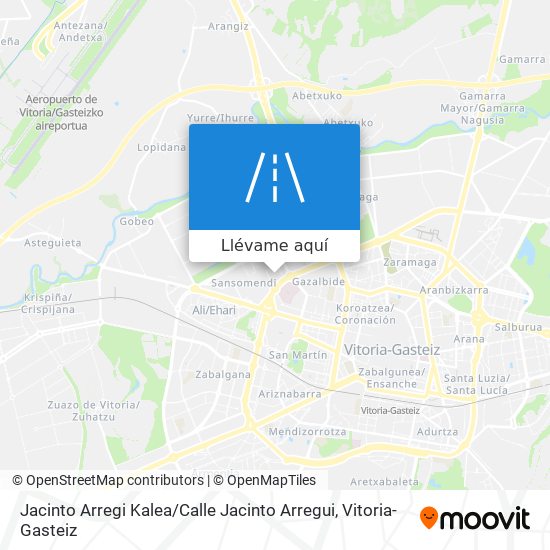 Mapa Jacinto Arregi Kalea / Calle Jacinto Arregui