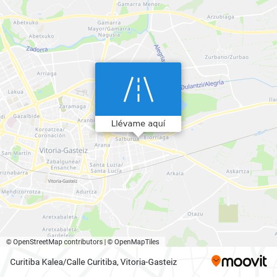 Mapa Curitiba Kalea/Calle Curitiba