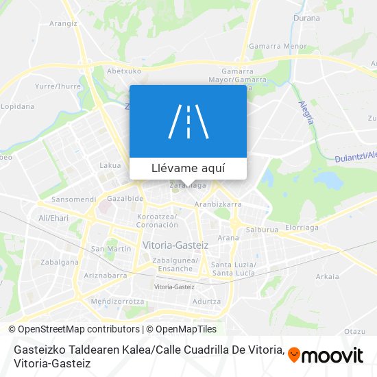 Mapa Gasteizko Taldearen Kalea / Calle Cuadrilla De Vitoria