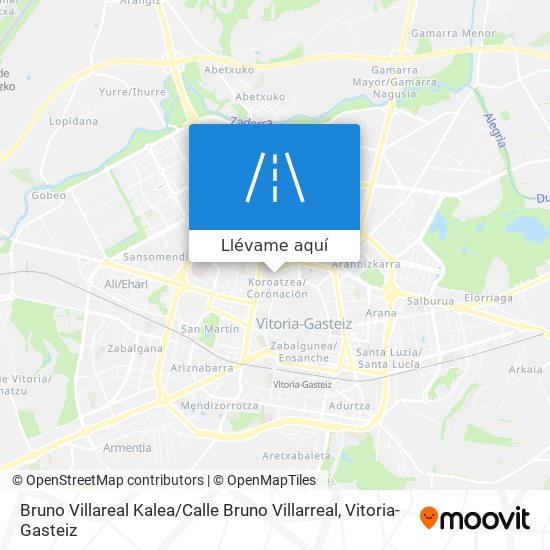 Mapa Bruno Villareal Kalea / Calle Bruno Villarreal