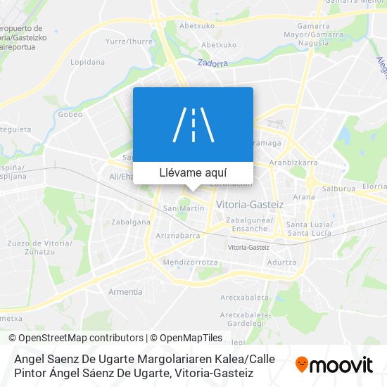 Mapa Angel Saenz De Ugarte Margolariaren Kalea / Calle Pintor Ángel Sáenz De Ugarte