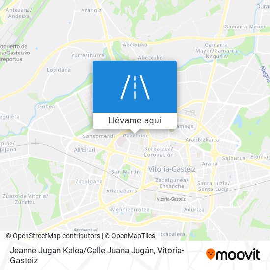 Mapa Jeanne Jugan Kalea / Calle Juana Jugán