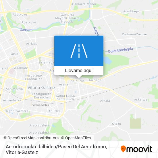 Mapa Aerodromoko Ibilbidea / Paseo Del Aeródromo