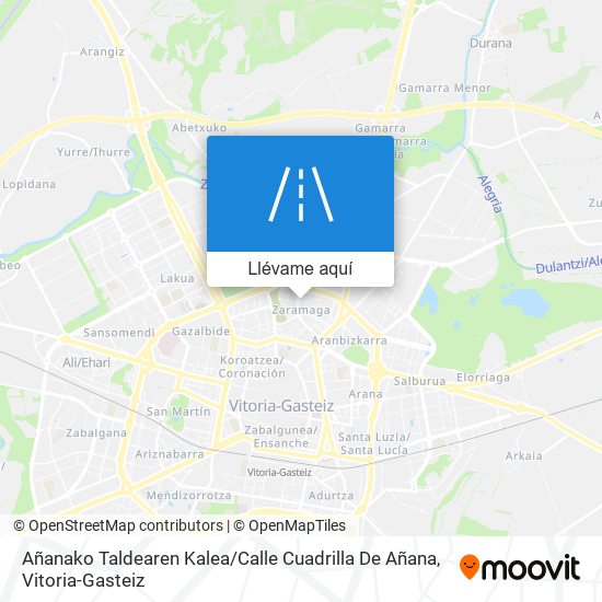 Mapa Añanako Taldearen Kalea / Calle Cuadrilla De Añana