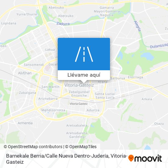 Mapa Barnekale Berria / Calle Nueva Dentro-Judería
