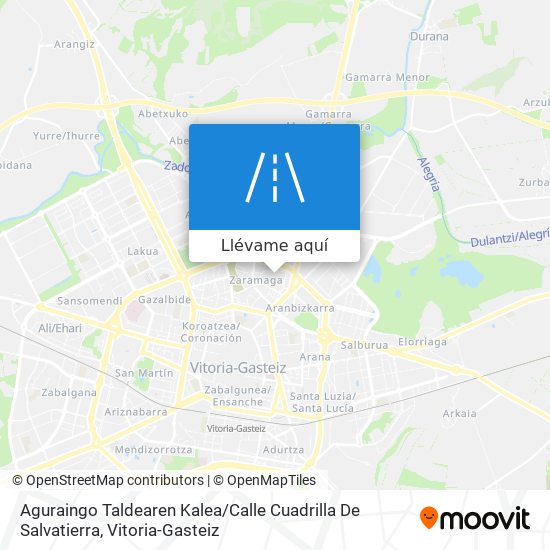 Mapa Aguraingo Taldearen Kalea / Calle Cuadrilla De Salvatierra