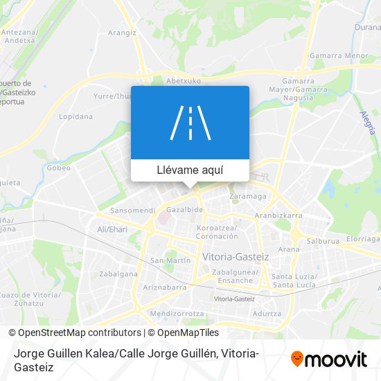 Mapa Jorge Guillen Kalea / Calle Jorge Guillén