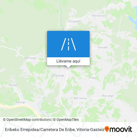 Mapa Eribeko Errepidea / Carretera De Eribe