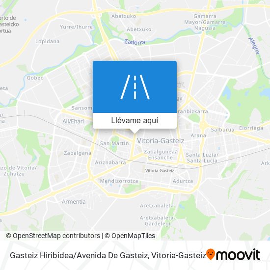 Mapa Gasteiz Hiribidea / Avenida De Gasteiz