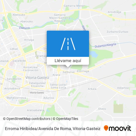 Mapa Erroma Hiribidea / Avenida De Roma