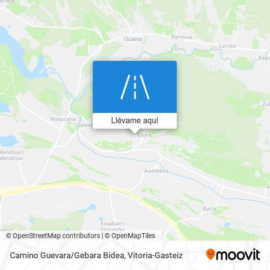 Mapa Camino Guevara/Gebara Bidea