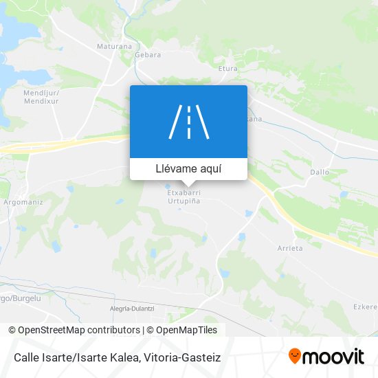 Mapa Calle Isarte/Isarte Kalea