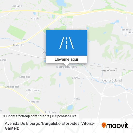 Mapa Avenida De Elburgo / Burgeluko Etorbidea
