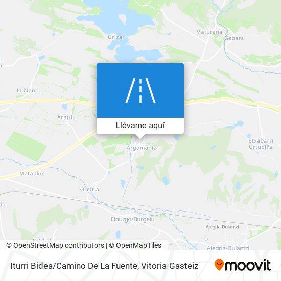 Mapa Iturri Bidea / Camino De La Fuente