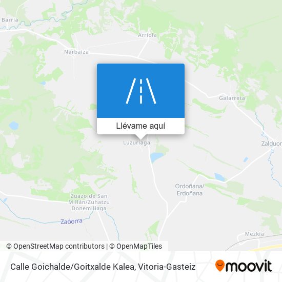 Mapa Calle Goichalde / Goitxalde Kalea