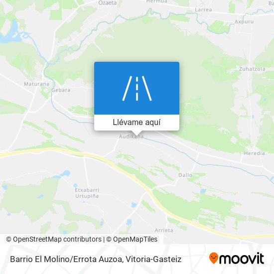 Mapa Barrio El Molino/Errota Auzoa